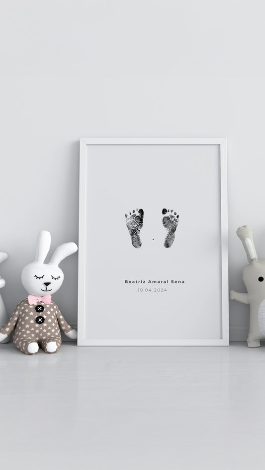 Quadro Quarto Bebê Infantil Pézinho Personalizado