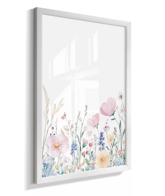 Kit 3 Quadros Infantil Quarto Bebê Menina - Jardim das Fadas - Fadinha Morena