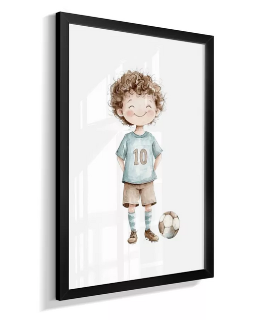Quadro Decorativo Infantil Menino Futebol