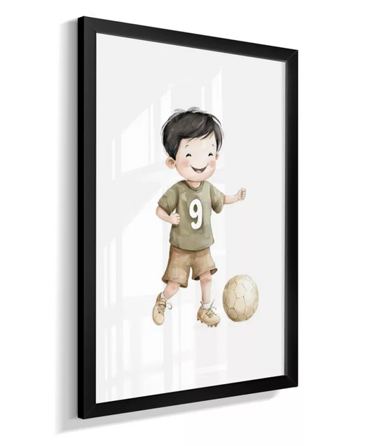 Quadro Decorativo Infantil Menino Futebol