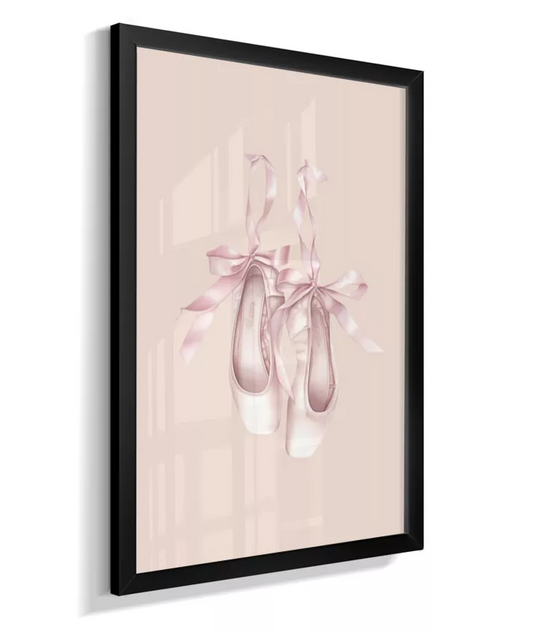 Quadro Infantil Quarto Bebê Menina Bailarina Sapatilha