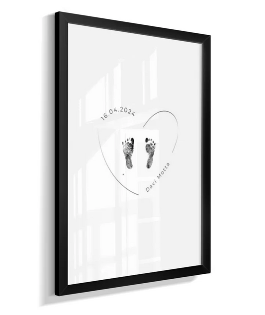 Quadro Quarto Bebê Infantil Pézinho Personalizado