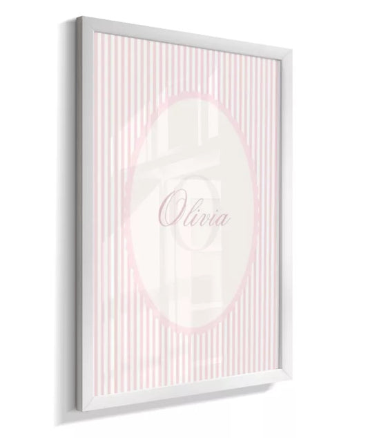 Kit 2 Quadros Decorativos Infantil Quarto Bebê Menina Flores Personalizado com Nome