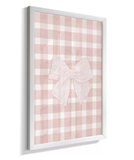 Kit 3 Quadros Infantil Bebê Menina Rosa Laço Seja Forte Corajosa Personalizado Nome Com Moldura