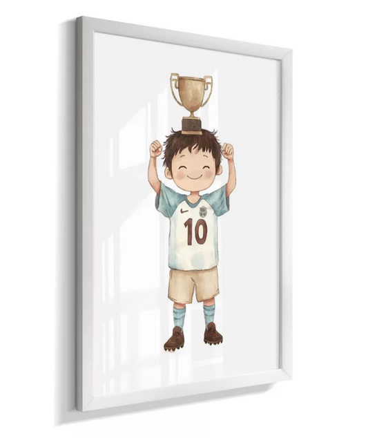 Quadro Decorativo Infantil Menino Futebol