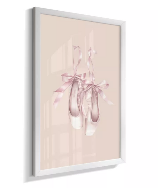 Quadro Infantil Quarto Bebê Menina Bailarina Sapatilha