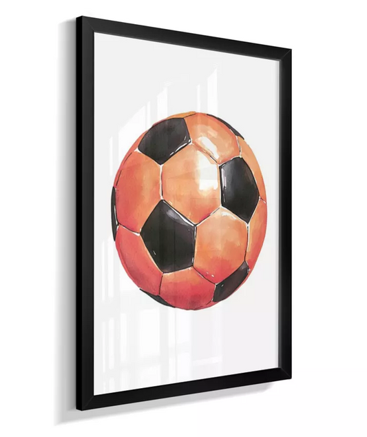 Quadro Decorativo Infantil Bola de Futebol