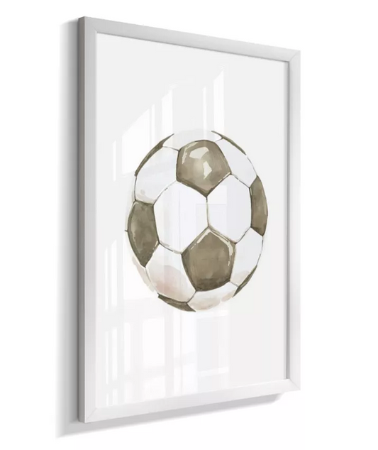 Quadro Decorativo Infantil Bola Futebol