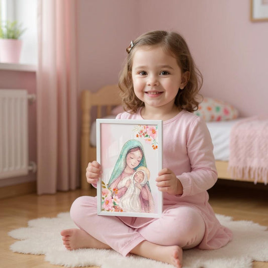 Quadro Quarto Bebê Infantil Nossa Senhora