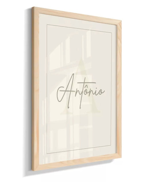 Kit 2 Quadros Infantil Quarto Bebê Menino Ursinho Marinheiro Personalizado Nome e Inicial