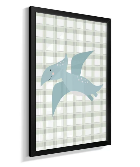 Quadro Infantil Quarto Bebê Menino Dinossauro