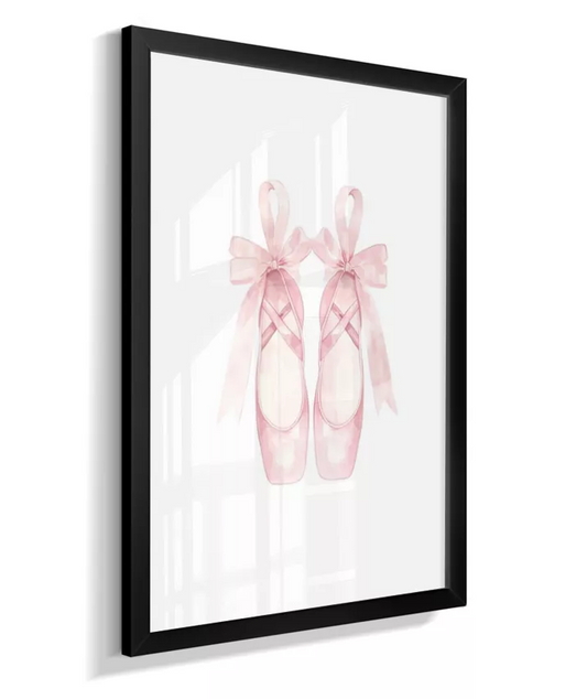 Quadro Infantil Quarto Bebê Menina Sapatilha Bailarina