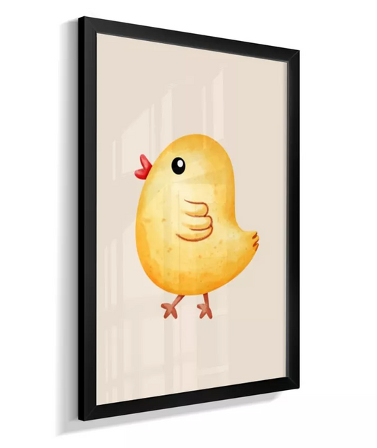 Quadro Infantil Quarto Bebê Pintinho Fazendinha