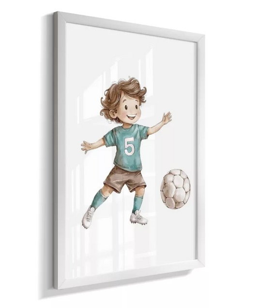 Quadro Decorativo Infantil Menino Futebol