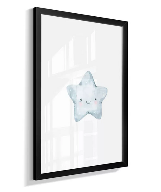 Quadro Infantil Decorativo Estrelinha Azul