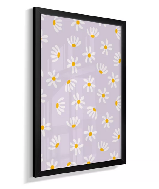 Quadro Quarto Bebê Infantil Mini Margaridas