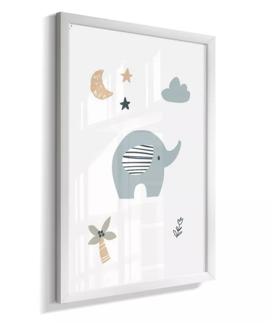 Quadro Quarto Bebê Infantil Elefantinho