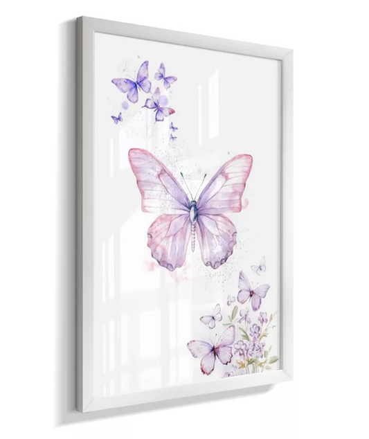 Quadro Quarto Bebê Infantil Borboleta