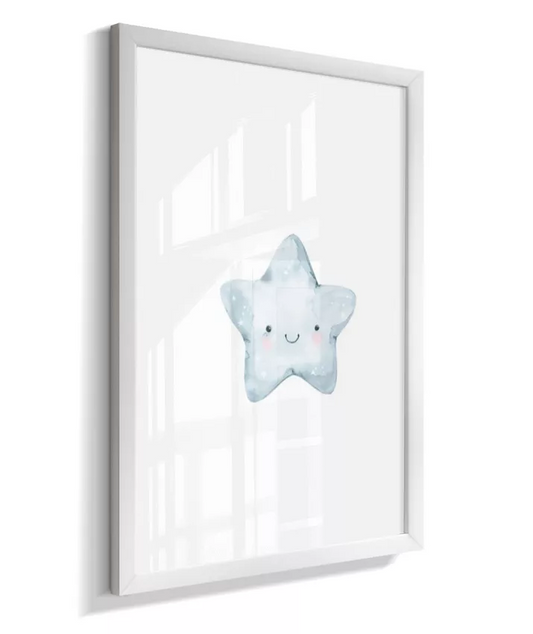 Quadro Infantil Decorativo Estrelinha Azul