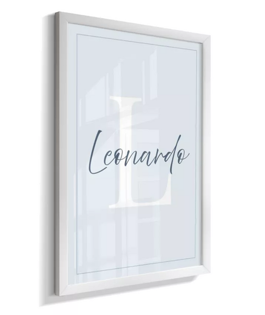 Quadro Infantil Personalizado Nome e Inicial