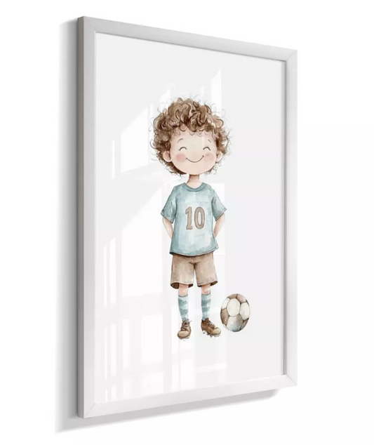 Quadro Decorativo Infantil Menino Futebol