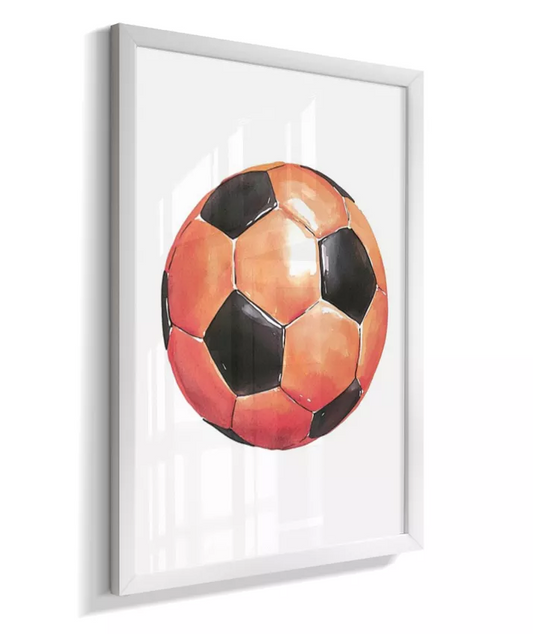 Quadro Decorativo Infantil Bola de Futebol