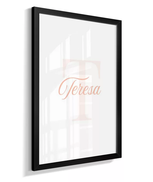 Quadro Infantil Decorativo Personalizado Nome e Inicial