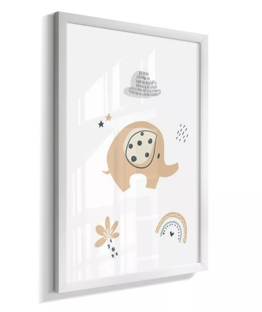 Quadro Quarto Bebê Infantil Elefantinho