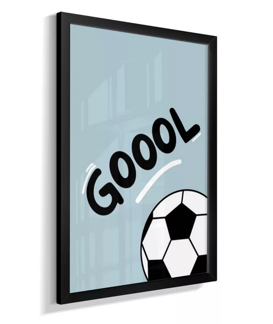 Quadro Infantil Menino Futebol