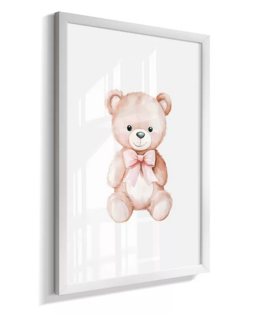 Quadro Infantil Ursino de Laço