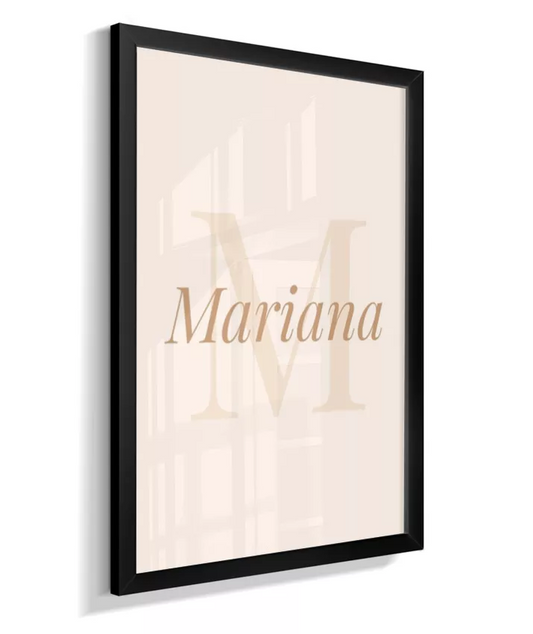 Quadro Decorativo Infantil Nome e Inicial
