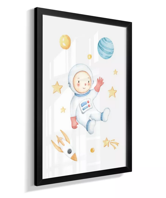 Quadro Quarto Bebê Infantil Astronauta