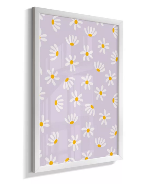 Quadro Quarto Bebê Infantil Mini Margaridas