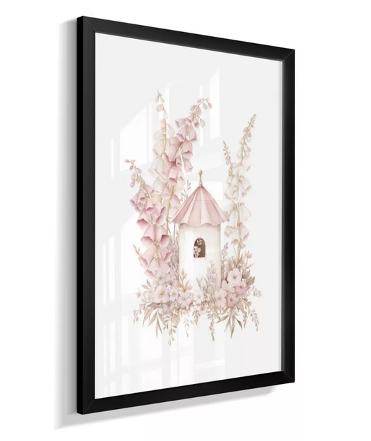 Quadro Infantil Casa de Fada