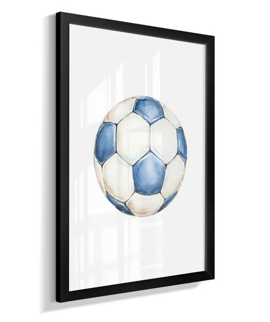 Quadro Decorativo Infantil Menino Bola de Futebol