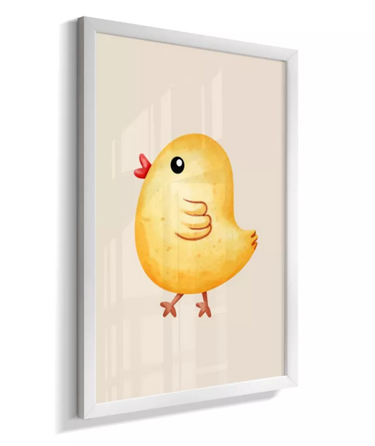 Quadro Infantil Quarto Bebê Pintinho Fazendinha