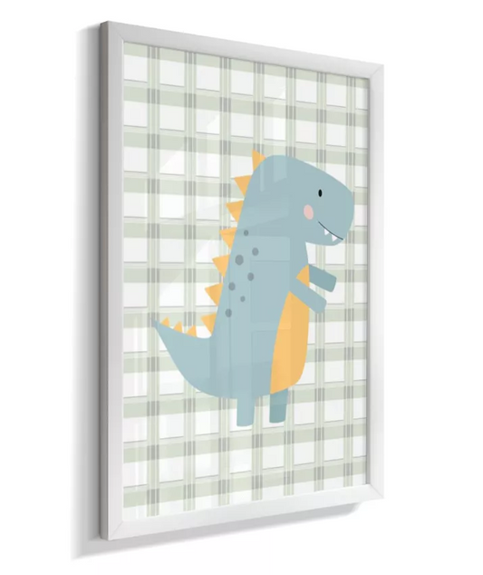 Quadro Dinossauro Quarto Bebê Menino