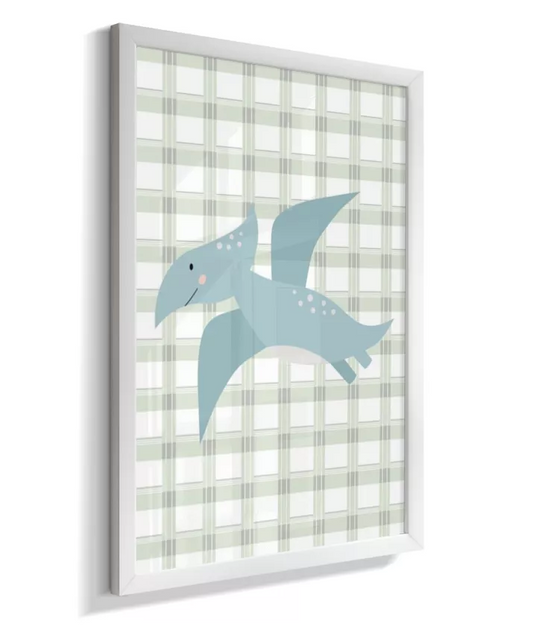 Quadro Infantil Quarto Bebê Menino Dinossauro