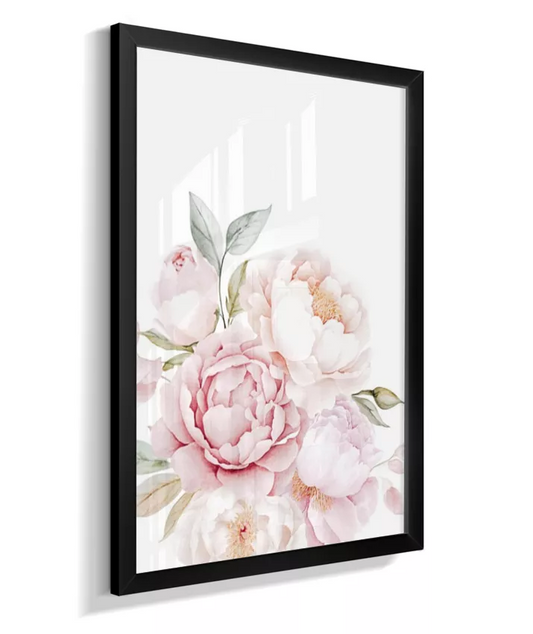 Quadro Infantil Flores Peônias