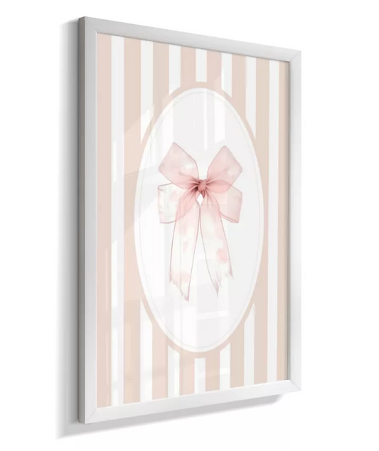 Quadro Infantil Decorativo Quarto Bebê Menina Laço