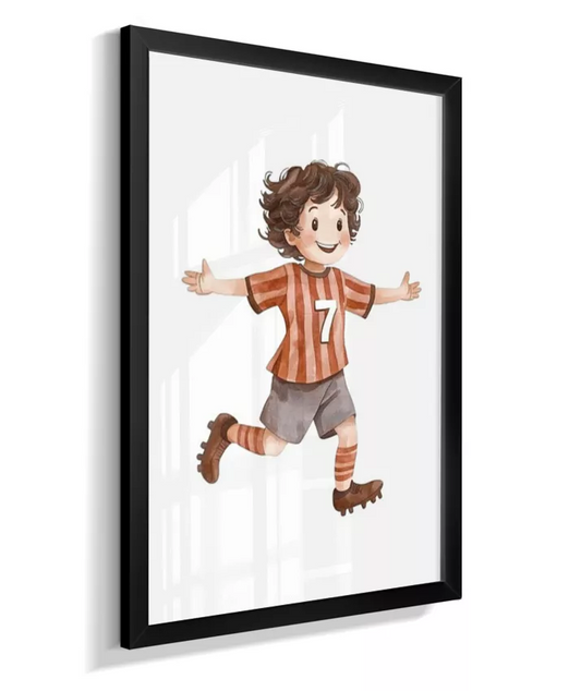 Quadro Decorativo Infantil Menino Futebol
