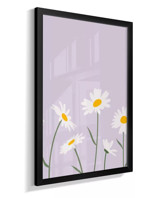 Quadro Quarto Bebê Infantil Margaridas