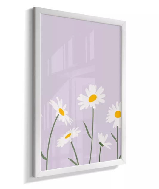 Quadro Quarto Bebê Infantil Margaridas