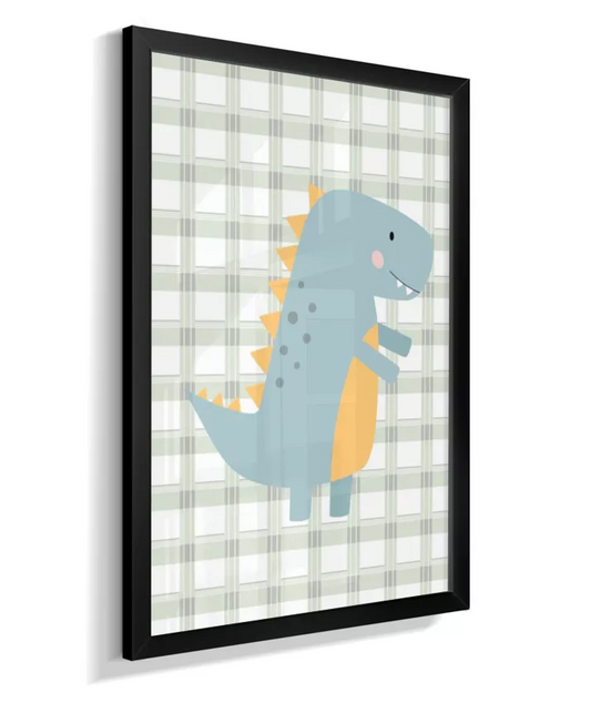 Quadro Dinossauro Quarto Bebê Menino