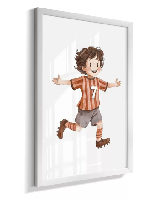 Quadro Decorativo Infantil Menino Futebol