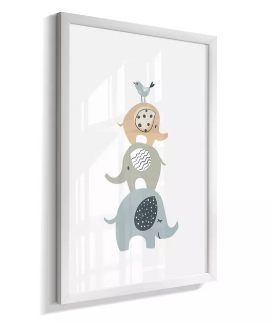 Quadro Quarto Bebê Infantil Elefantinho