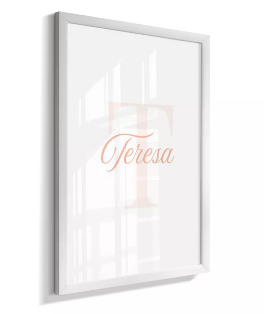 Quadro Infantil Decorativo Personalizado Nome e Inicial
