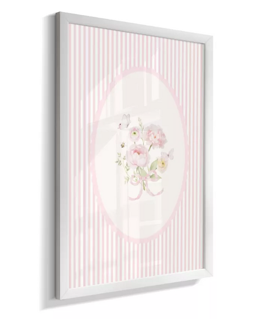 Quadro Decorativo Infantil Floral Flores Bouquet Delicado