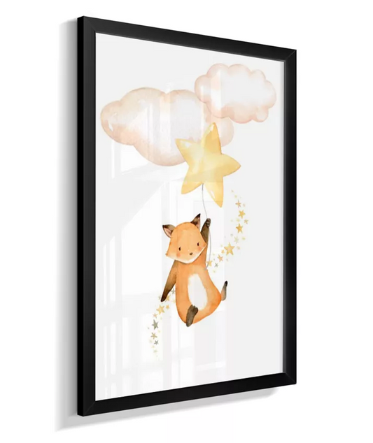 Quadro  Quarto Bebê Infantil Infantil Raposinha