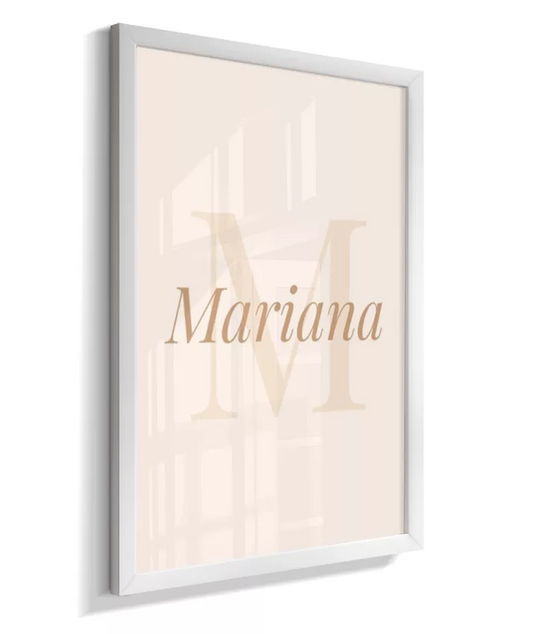 Quadro Decorativo Infantil Nome e Inicial